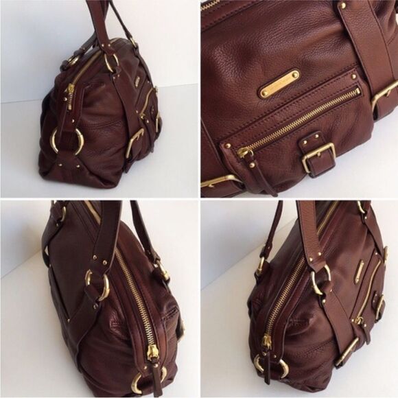 Michael Kors Burgundy Brown Satchel - Picture 5 of 9